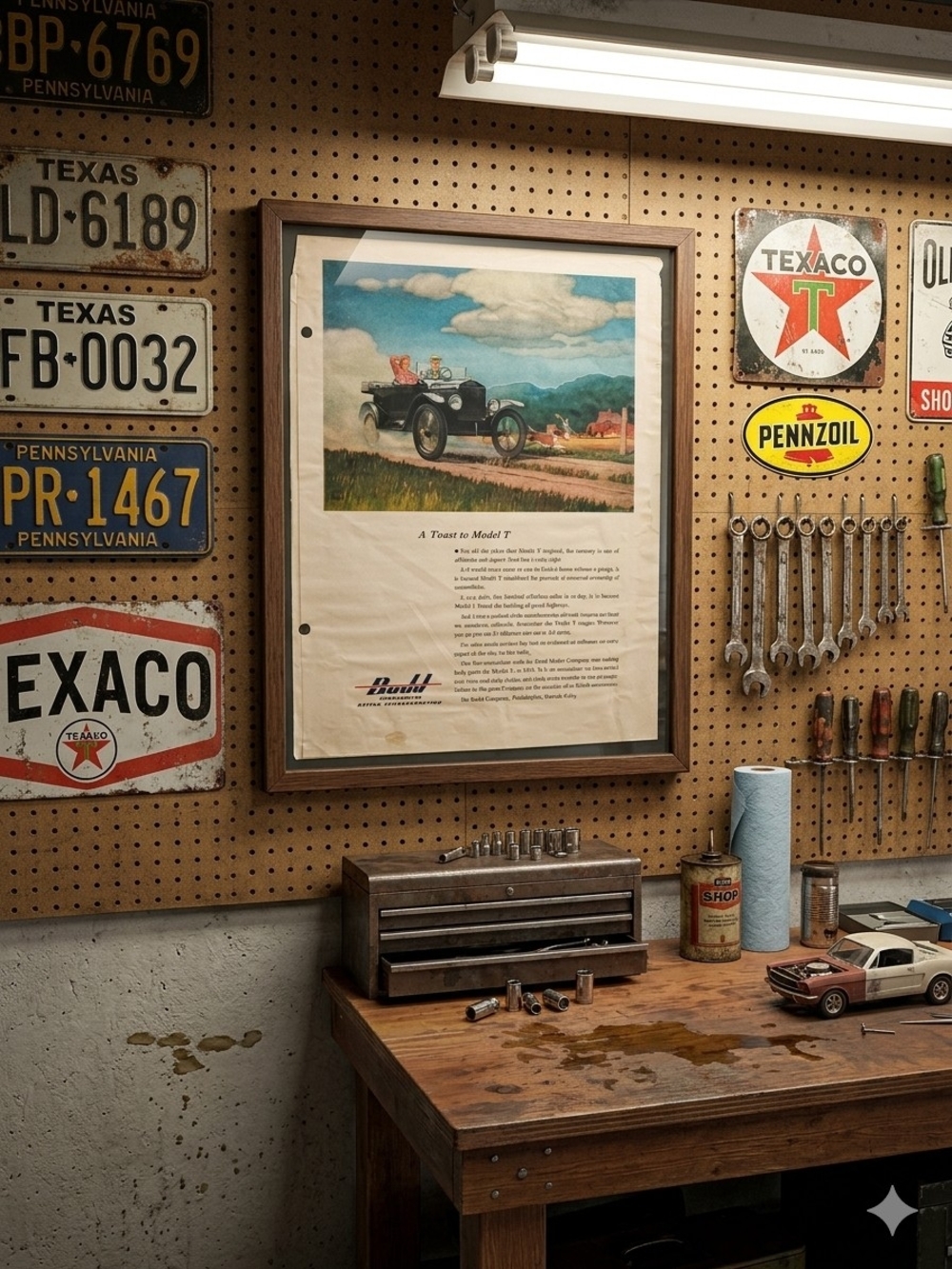 Vintage Model T Advertising Print